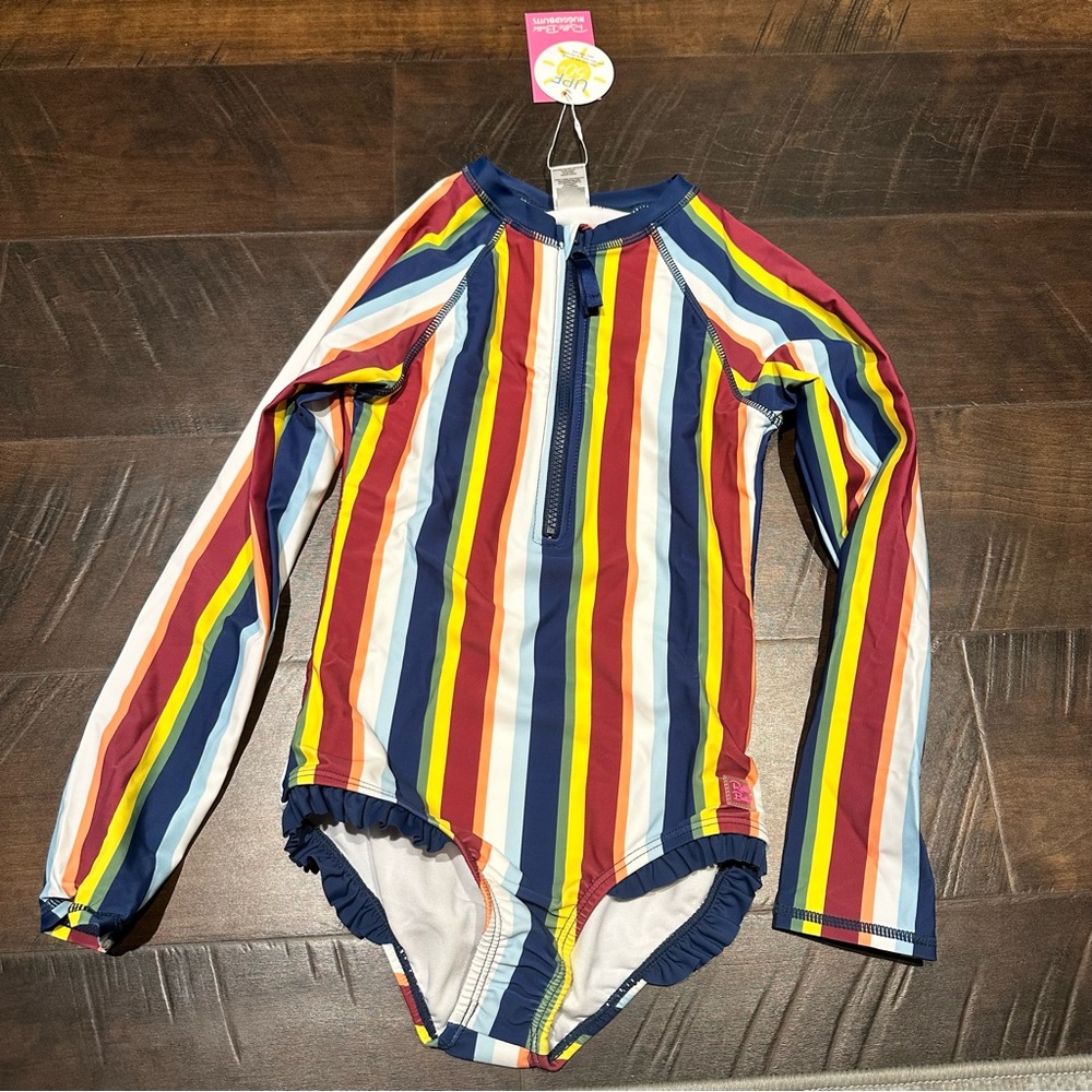 Rufflebutts rash guard swim suit